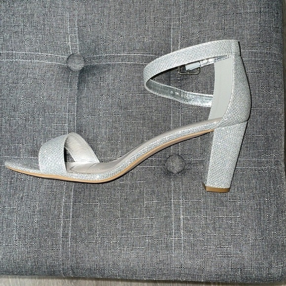 Mother of the Bride Silver Sparkle Shoes - Picture 2 of 9